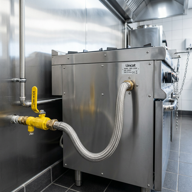 Professional gas stove connection